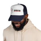MGFY Logo Trucker Cap — Vintage 'Old Saying' Patch