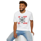 Mechanic Wrench 'Eat Sleep Work Repeat' T-Shirt