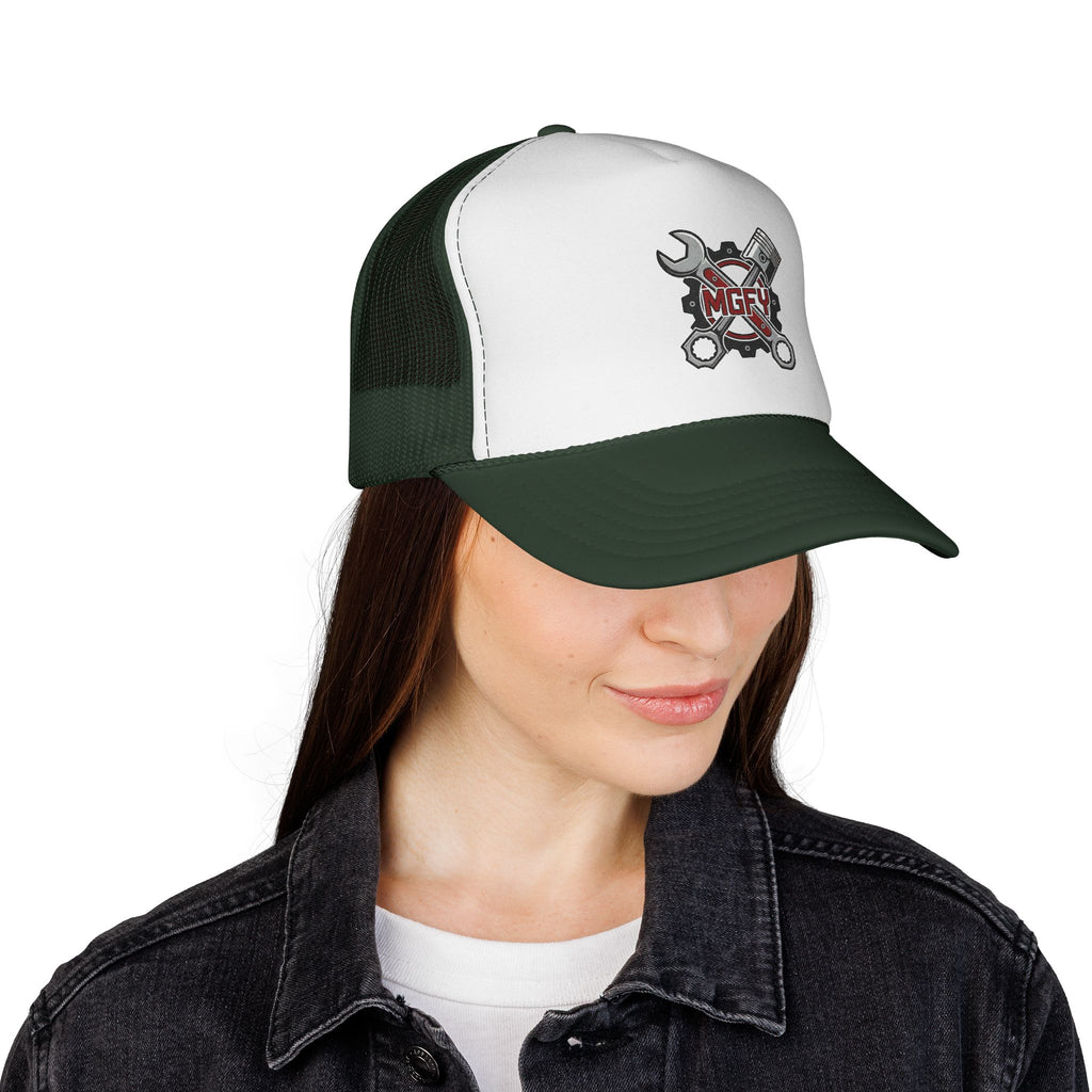 'My Garage For You' Logo Trucker Cap — Mechanic Hat