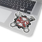 MGFY Mechanic Tools Kiss-Cut Sticker — Wrench, Piston & Gear Design
