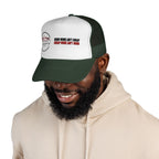 MGFY Logo Trucker Cap — Vintage 'Old Saying' Patch