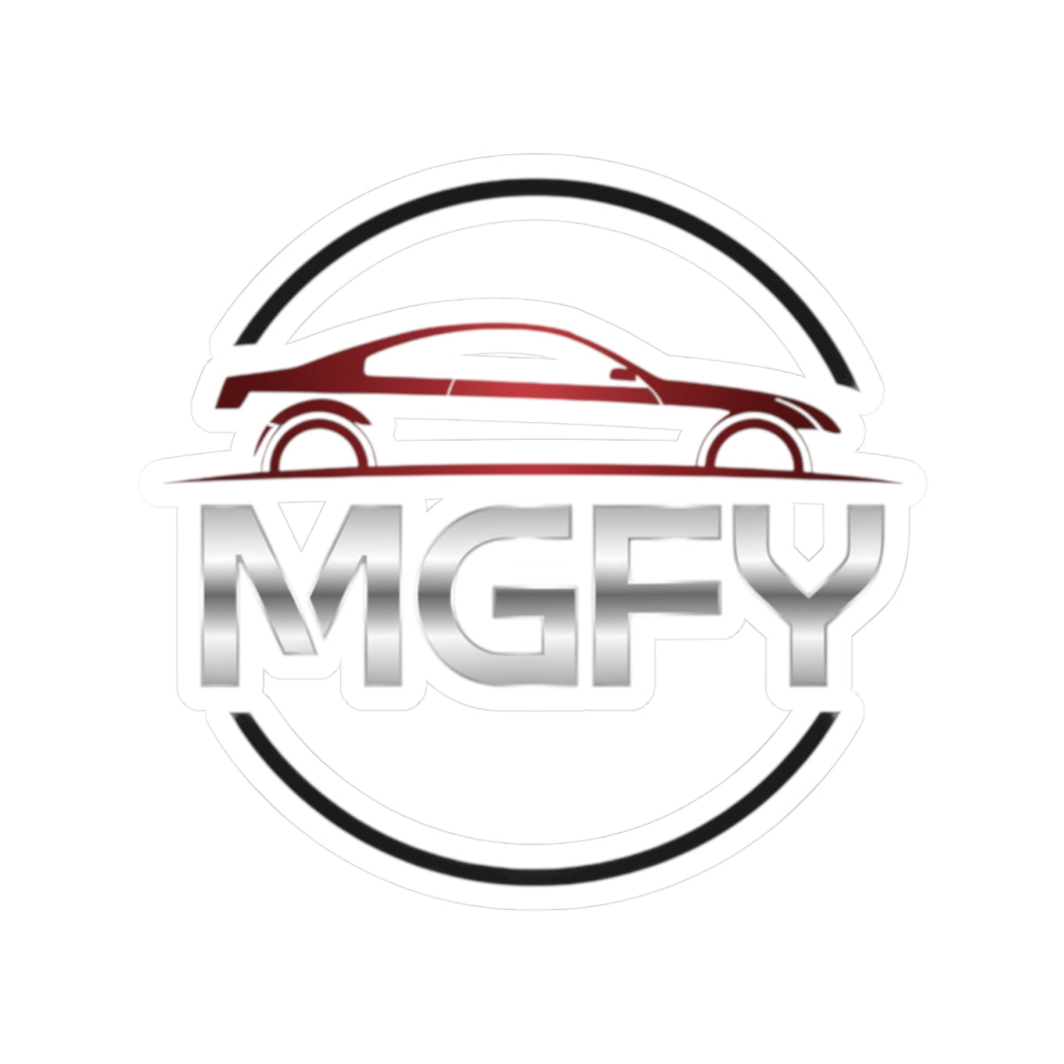 MGFY Logo Kiss-Cut Sticker — Branded Laptop & Water Bottle Decal
