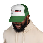 MGFY Logo Trucker Cap — Vintage 'Old Saying' Patch