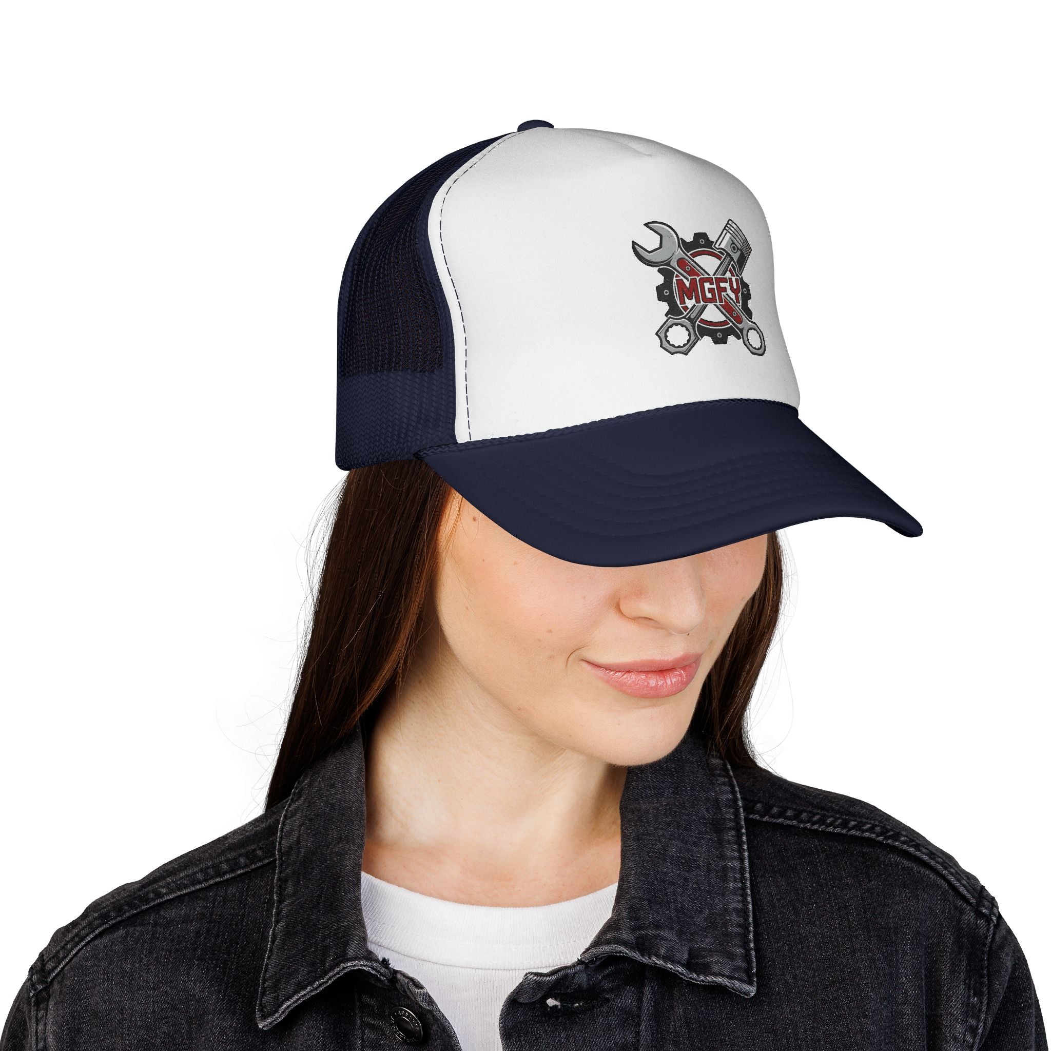 'My Garage For You' Logo Trucker Cap — Mechanic Hat