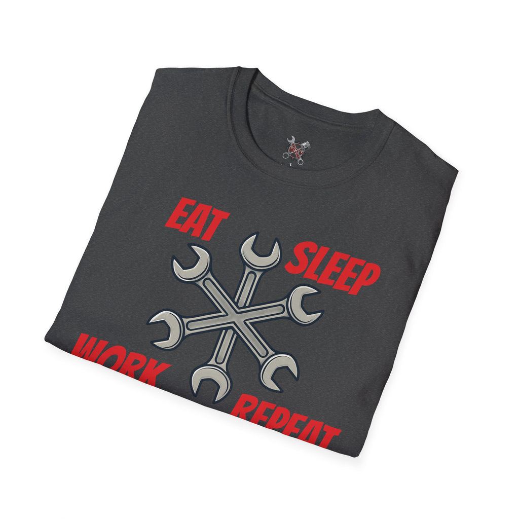 Mechanic Wrench 'Eat Sleep Work Repeat' T-Shirt