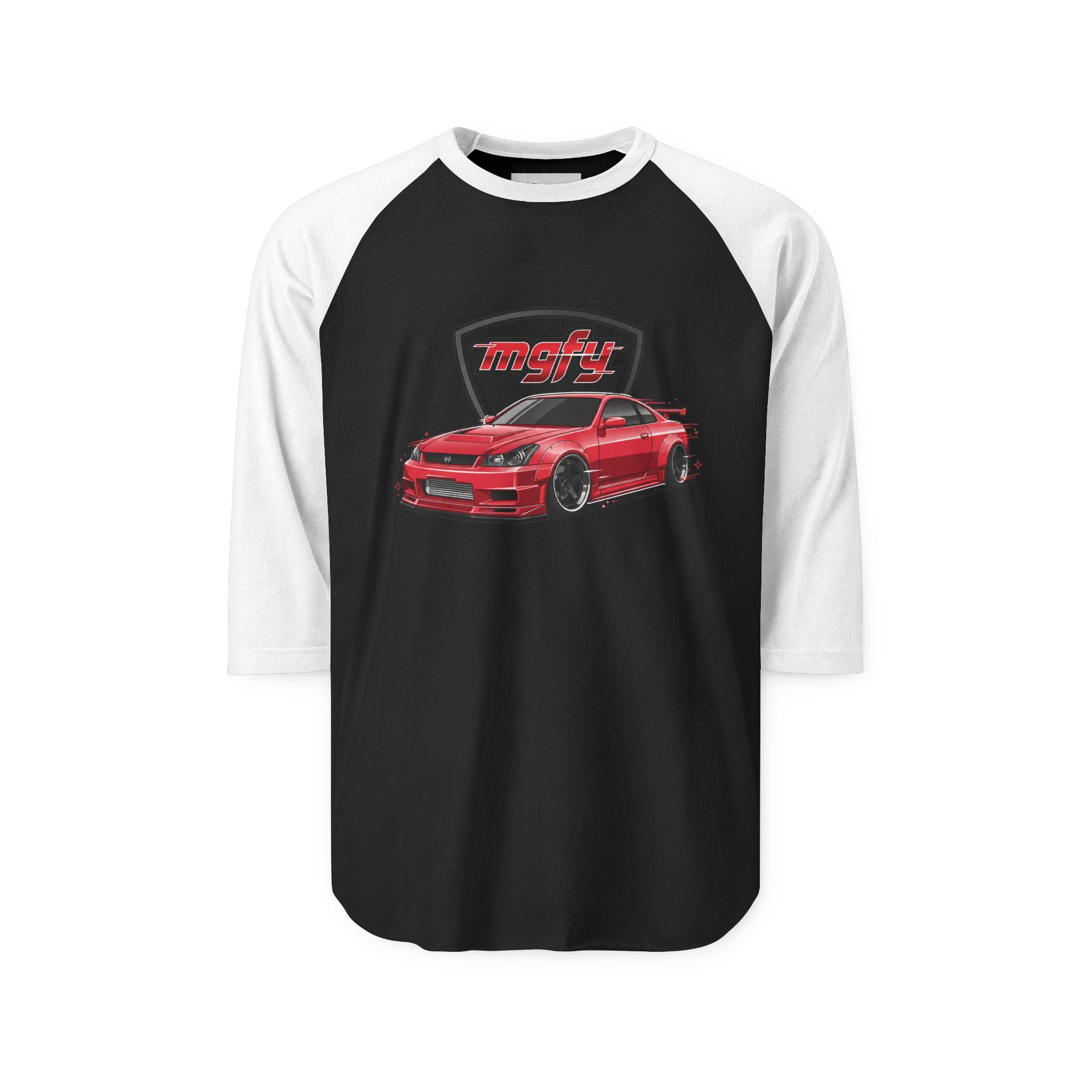 MGFY Custom Car Raglan Shirt — MGFY Logo Tee