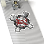 MGFY Mechanic Tools Kiss-Cut Sticker — Wrench, Piston & Gear Design