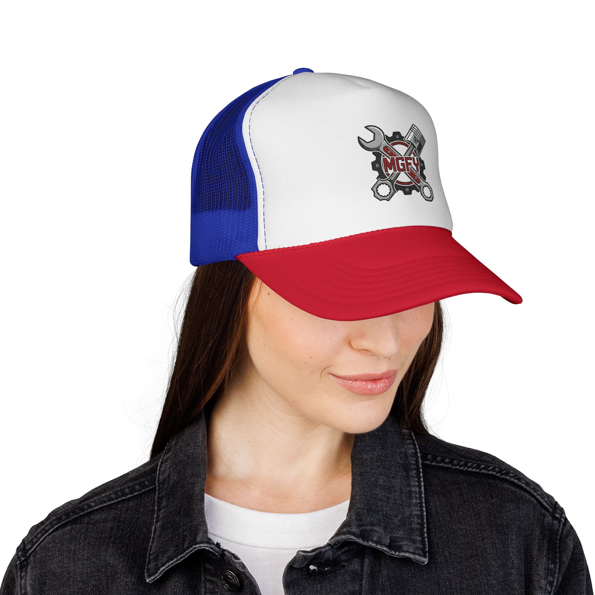 'My Garage For You' Logo Trucker Cap — Mechanic Hat