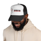 MGFY Logo Trucker Cap — Vintage 'Old Saying' Patch