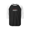 MGFY Raglan Shirt — Three-Quarter Sleeve Baseball Tee with MGFY Logo