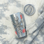 Eat Sleep Work Repeat 20oz Tumbler — Stainless Travel Cup for Commuters & Office Workers
