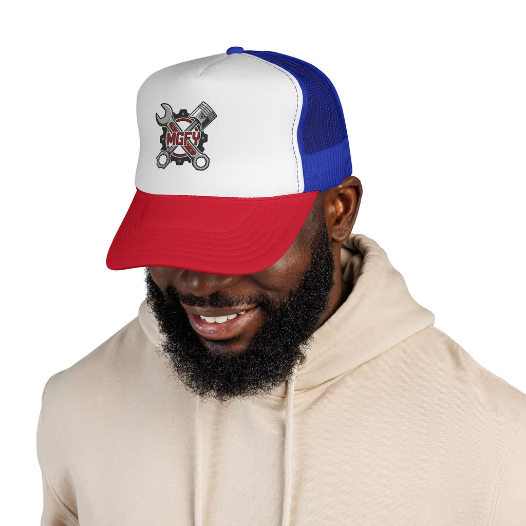 'My Garage For You' Logo Trucker Cap — Mechanic Hat
