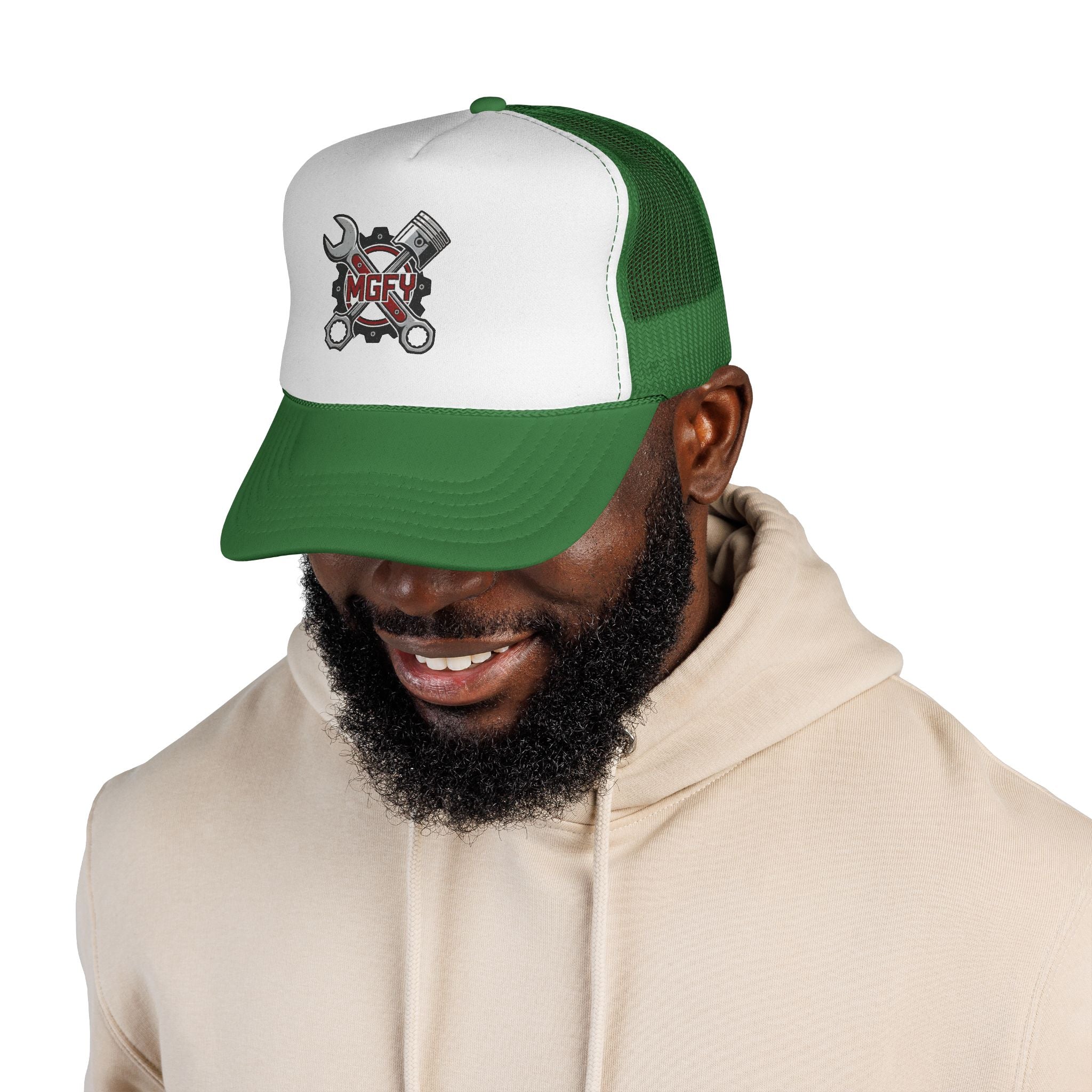 'My Garage For You' Logo Trucker Cap — Mechanic Hat
