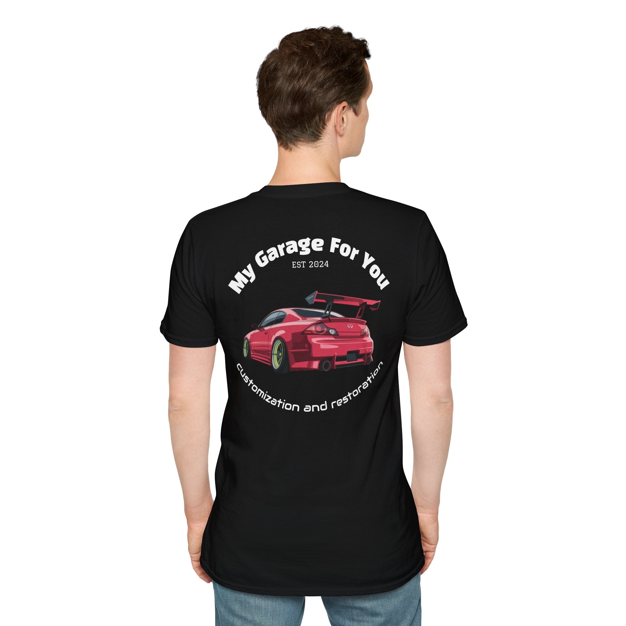 My Garage For You Unisex Softstyle T-Shirt | Ideal Gift for Car Enthusiasts, Casual Wear, Birthday, Father's Day