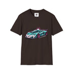 MGFY Supercar Tee — Neon Retro Sports Car Graphic T-Shirt