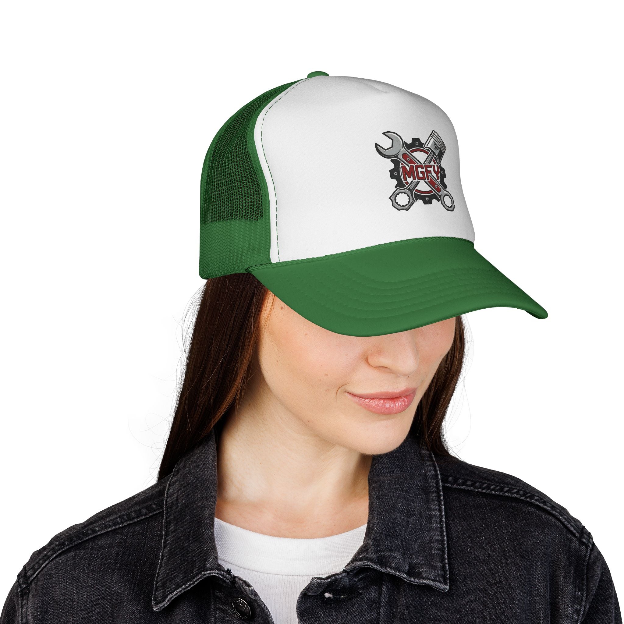 'My Garage For You' Logo Trucker Cap — Mechanic Hat